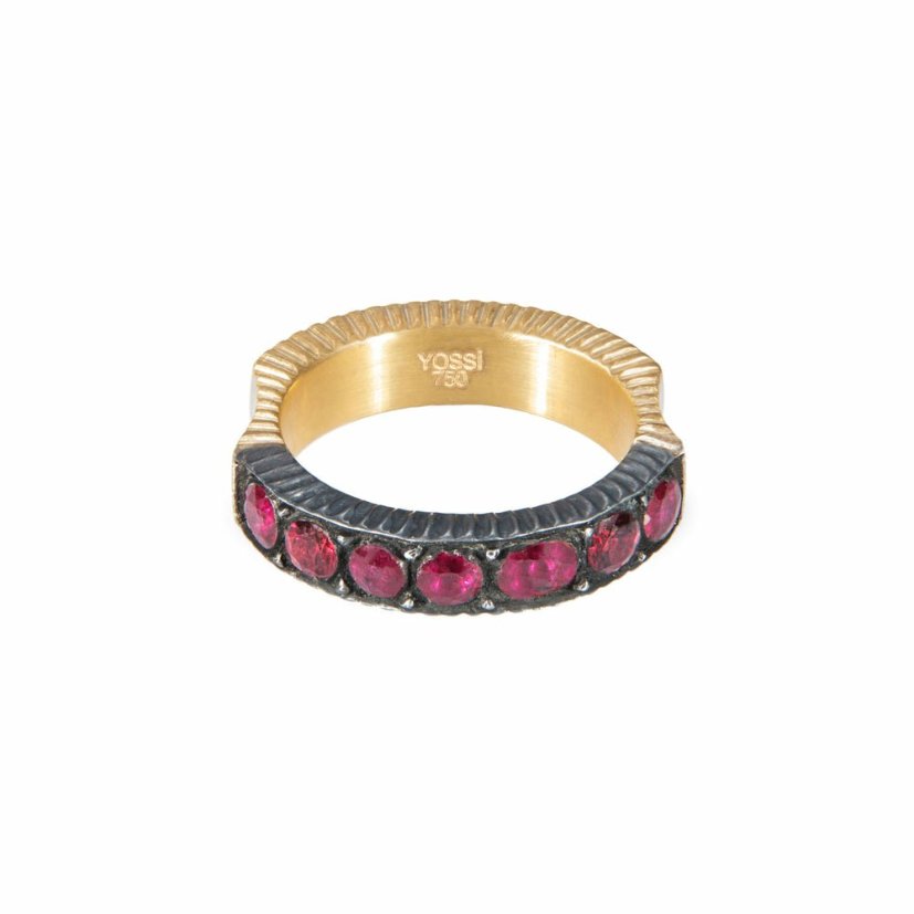 Rings Yossi Harari  | 18K Gold Pink Sapphire Cascade Ring